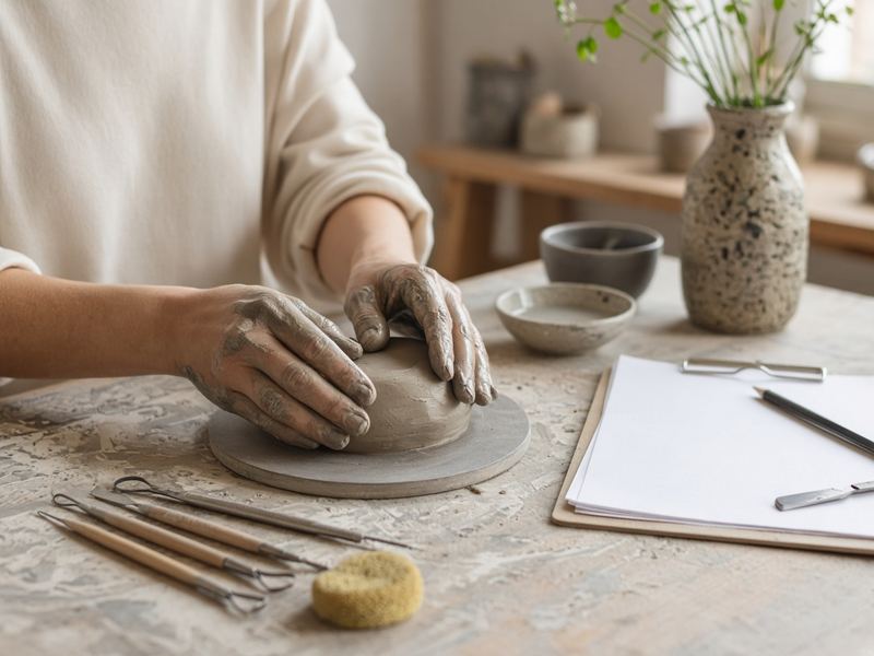 Core session at Tidalridge Clay Studio